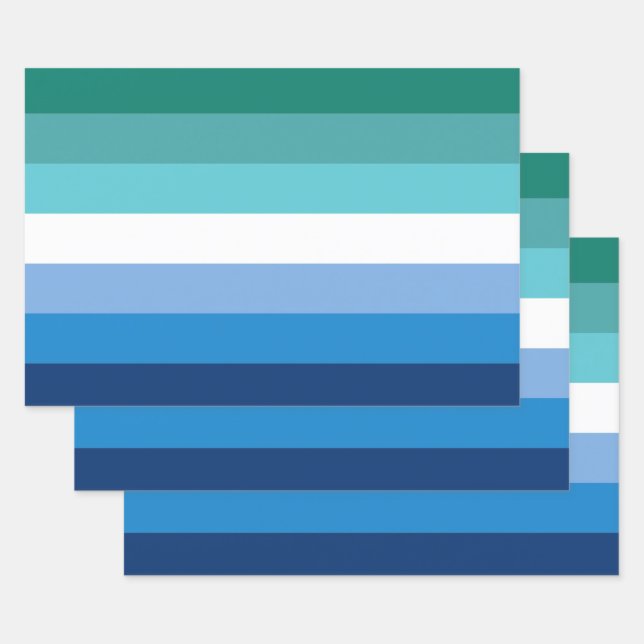 Feuille De Papier Cadeau Drapeau de fierté gay masculin (Lot)
