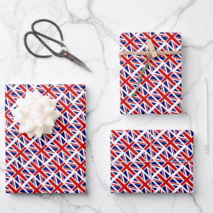 Feuille De Papier Cadeau Drapeau de l'Union Jack britannique du jubilé de p