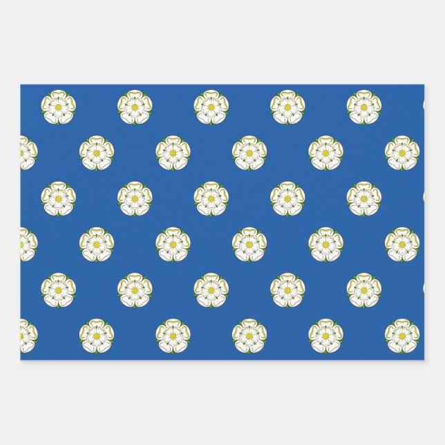 Feuille De Papier Cadeau Drapeau du Yorkshire (Devant)