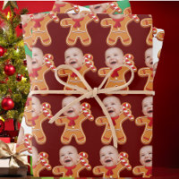 Drôle Personnalisé Photo Gingerbread Xmas bébé