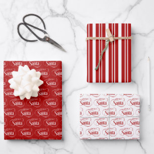 Feuille De Papier Cadeau Du Noël du Père Noël