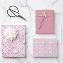 Feuille De Papier Cadeau Dusky Rose Confetti Lace Carrelage Diamond