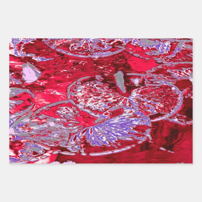 FEUILLE DE PAPIER CADEAU EAU LILY POND (Devant)