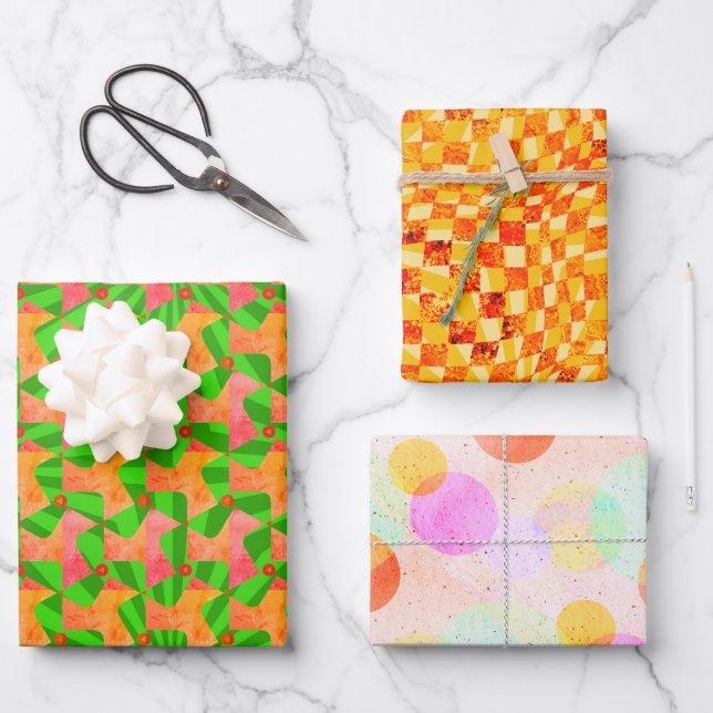 Feuille De Papier Cadeau Échantillon de l'appareil d'art Taffi Op (Recto)