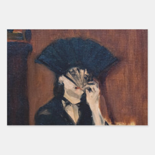 Feuille De Papier Cadeau Edouard Manet - Berthe Morisot avec ventilateur