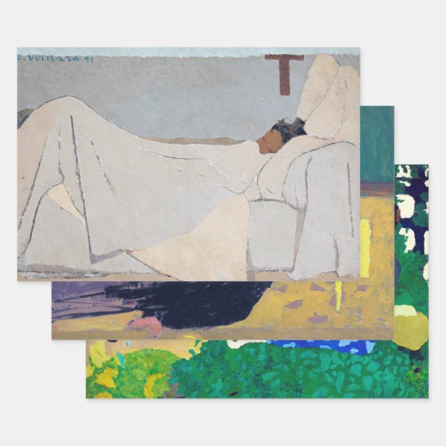 Feuille De Papier Cadeau Edouard Vuillard (Lot)