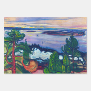 Feuille De Papier Cadeau Edvard Munch - Fumée de train