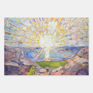Feuille De Papier Cadeau Edvard Munch - Le Soleil 1911