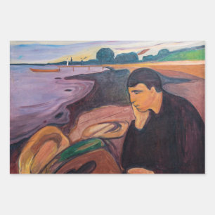 Feuille De Papier Cadeau Edvard Munch - Melancholy 1894