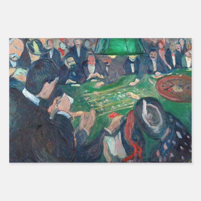 Feuille De Papier Cadeau Edvard Munch - Table de roulette à Monte Carlo (Devant)