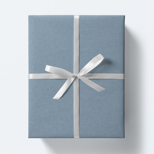 Feuille De Papier Cadeau Effet bleu cambray simple (Créateur téléchargé)