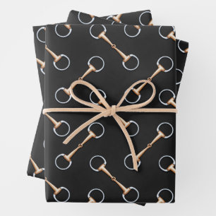 Feuille De Papier Cadeau Eggbutt Snaffle Bits équestre