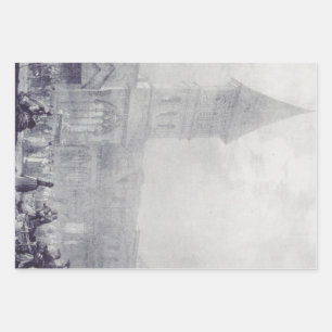 Feuille De Papier Cadeau Église de l'abbaye Saint-Philibert de Tournus