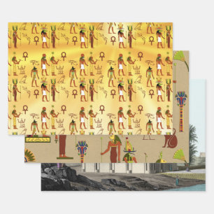 Feuille De Papier Cadeau Egyptologie