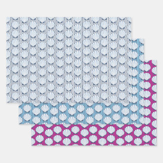 Feuille De Papier Cadeau Élégance Shell Stripe !