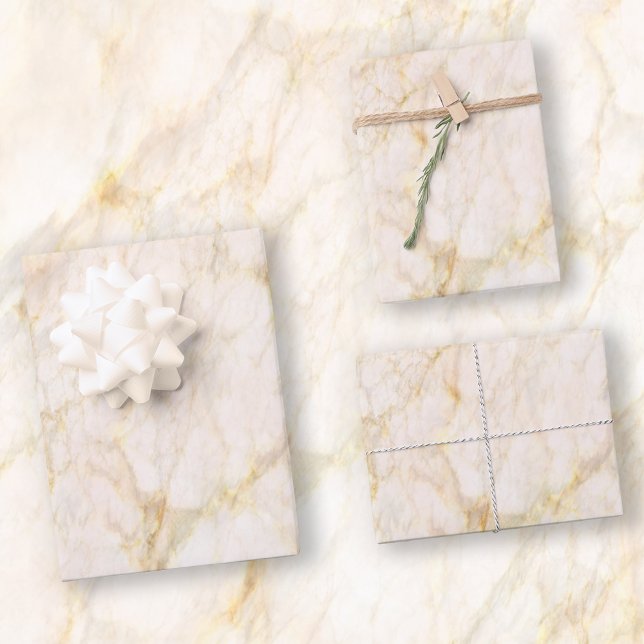 Feuille De Papier Cadeau Elégant marbre rose (Créateur téléchargé)