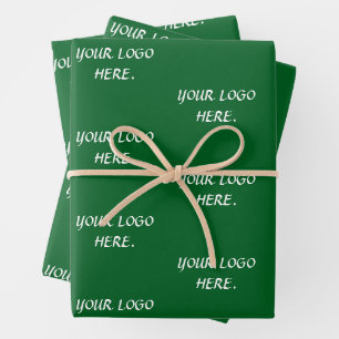 FEUILLE DE PAPIER CADEAU ÉLÉGANT MODERNE ÉLÉGANT NOM PERSONNALISÉ FORÊT VER