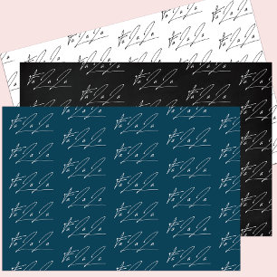 Feuille De Papier Cadeau Élégant Script Fa La La Text Cadeau Motif