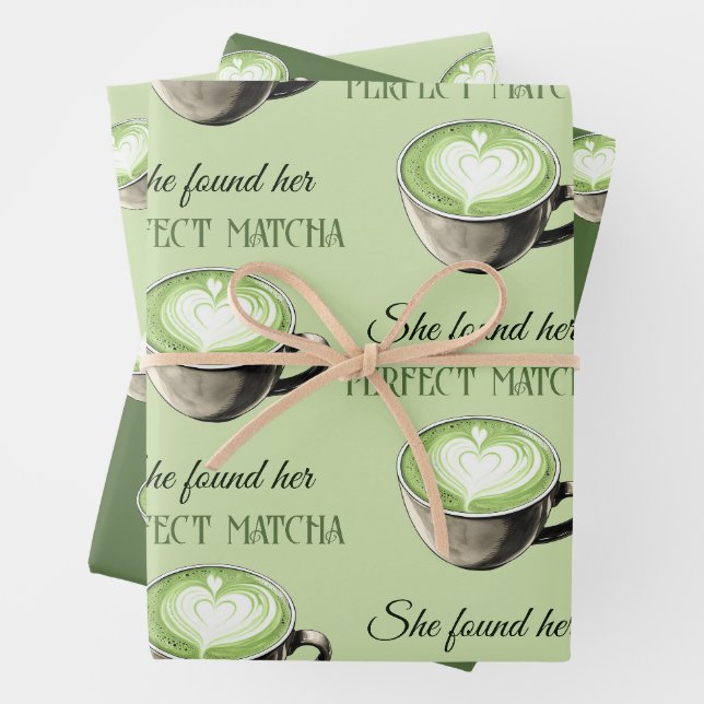 Feuille De Papier Cadeau Elégant thème café Fête des mariées parfaite Match (En situation)