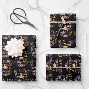 Feuille De Papier Cadeau Elle a cru qu'elle pouvait donc elle l'a maîtrisé