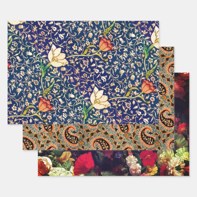 Feuille De Papier Cadeau Emelia, Sofia et Fleuresse (Lot)