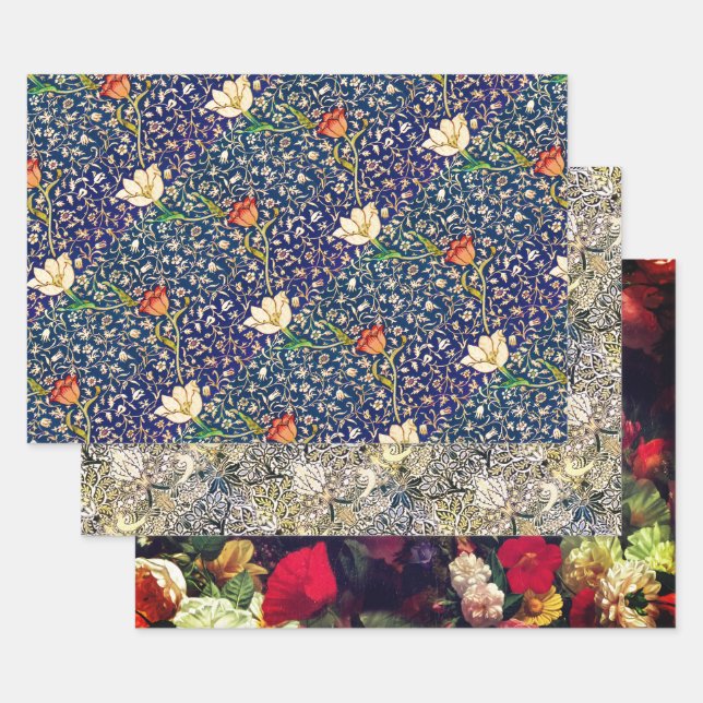 Feuille De Papier Cadeau Emelia, Teasel et Fleuresse (Lot)