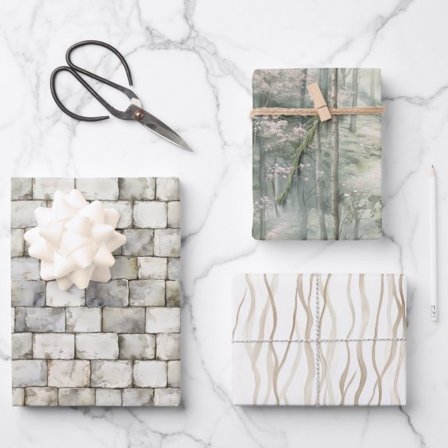 Feuille De Papier Cadeau Enchanted Dream Bricks Birthday (Recto)