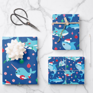 Feuille De Papier Cadeau Enfants sous la mer