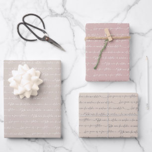 Feuille De Papier Cadeau Ensemble d'Amour Fairytale, Enveloppe Cadeau Roman