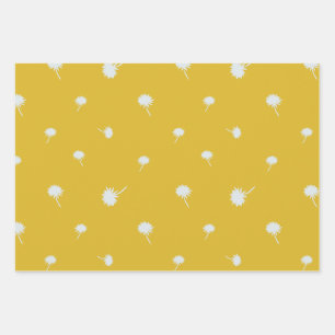Feuille De Papier Cadeau Ensemble de enveloppes cadeaux Dandelions