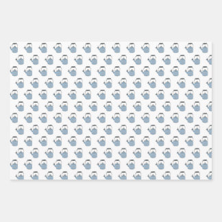Feuille De Papier Cadeau Ensemble de papiers cadeaux amusants Cœurs Bouillo
