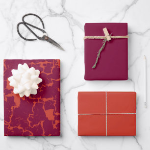 Feuille De Papier Cadeau ensemble de serviettes de bain abstrait rose et or