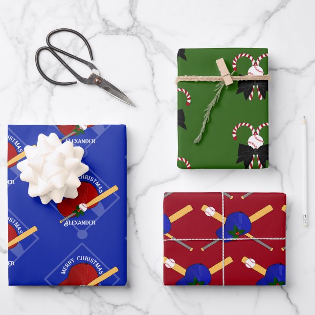 Feuille De Papier Cadeau Enveloppe cadeau de baseball HAMbyWG (Recto)