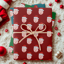 Enveloppe cadeau Père Noël personnalisée, visage