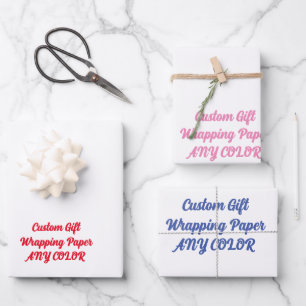 Feuille De Papier Cadeau Enveloppe cadeau personnalisé, tout cadeau couleur