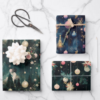 Feuille De Papier Cadeau Enveloppe cadeau rétro glamour