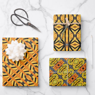 Feuille De Papier Cadeau Enveloppe-cadeaux Ailes Monarques Abstraites