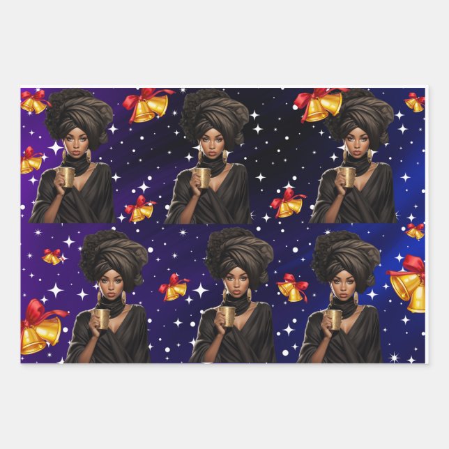 Feuille De Papier Cadeau Enveloppement cadeau Queen (Devant)