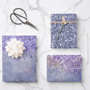 Feuille De Papier Cadeau Éperche d'or pourpre