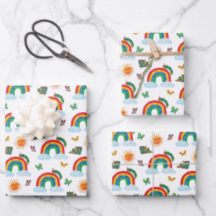 Feuille De Papier Cadeau Eric Carle   Caterpillar to Rainbow Butfly