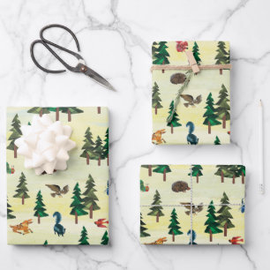 Feuille De Papier Cadeau Eric Carle Prêt pour le Motif de loisirs foresti