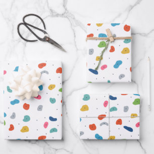 Feuille De Papier Cadeau Escalade Roche Cute Kids Colorée