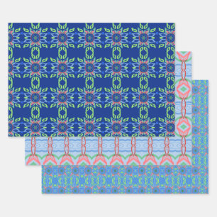 Feuille De Papier Cadeau Étagère Ou Doublure À Dessous À Motifs