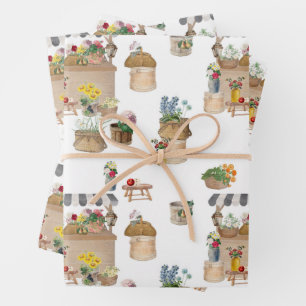 Feuille De Papier Cadeau Étanchéité du marché de l'agriculteur