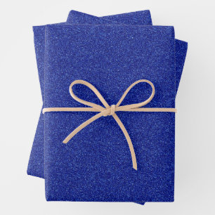 Feuille De Papier Cadeau Étincelle bleue