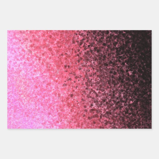 Feuille De Papier Cadeau Étincelles de dégradé  (Devant)