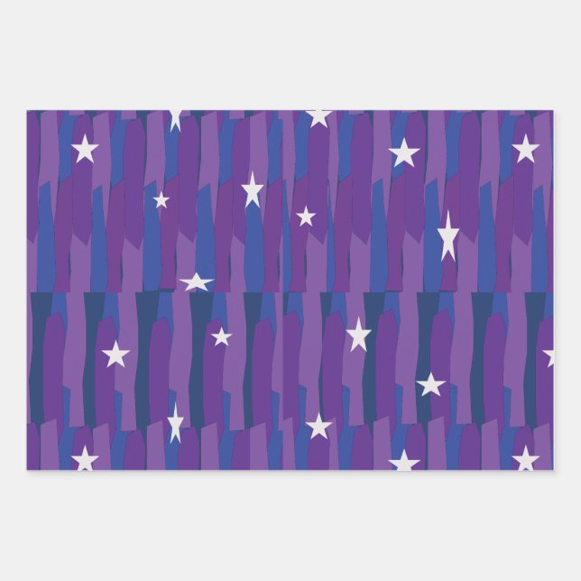 Feuille De Papier Cadeau étoiles de ma chance. (Devant)