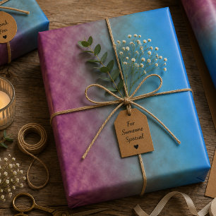 Feuille De Papier Cadeau Évanescence Céleste