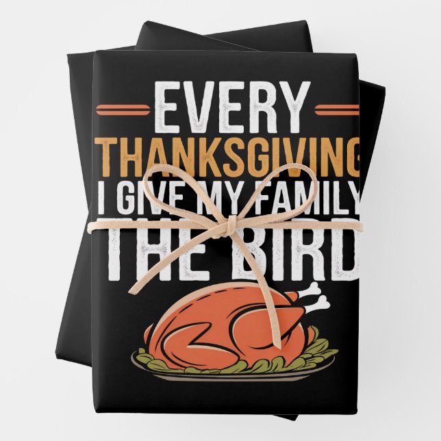 Feuille De Papier Cadeau Every Thanksgiving (En situation)