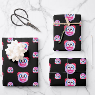 Feuille De Papier Cadeau Face Clown ombragé Emojis Couleur personnalisée Cu